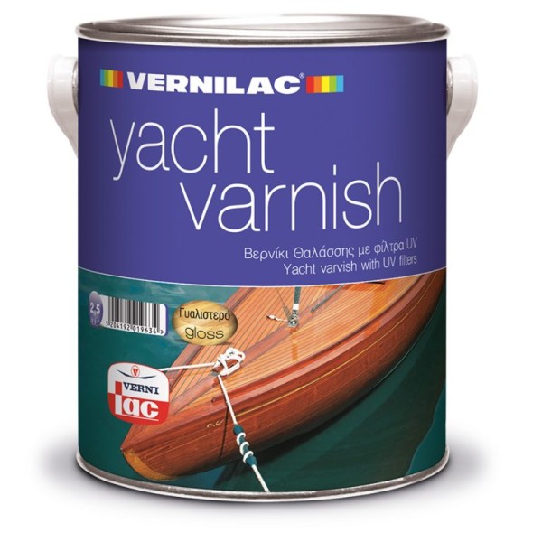 YACHT VARNISH VERN. GLOSS 2.50/L ΒΕΡΝΙΚΙ ΚΡΟΥΣΤΑΣ ΕΝΟΣ ΣΥΣΤΑΤΙΚΟΥ ΒΕΡΝΙΚΙΑ-ΧΡΩΜΑΤΑ
