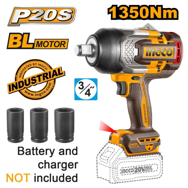 Κρουστικό Μπουλονόκλειδο Μπαταρίας 20V Li-Ion SOLO 1350-1900Nm ΕΡΓΑΛΕΙΑ