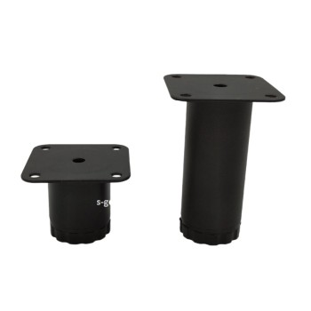 ΠΟΔΙ ΣΤΡΟΓΓΥΛΟ Φ42*80mm ΤΕΤΡΑΓΩΝΗ ΒΑΣΗ BLACK ΠΟΔΙ ΣΤΡΟΓΓΥΛΟ Φ42*80mm ΤΕΤΡΑΓΩΝΗ ΒΑΣΗ BLACK ΣΙΔΗΡΙΚΑ