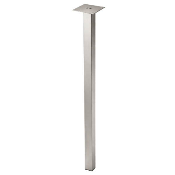 ΠΟΔΙΑ ΚΟΥΖΙΝΑΣ ΤΕΤΡΑΓΩΝΟ 50*50*820mm ΝΙΚΕΛ ΜΑΤ ΣΙΔΗΡΙΚΑ