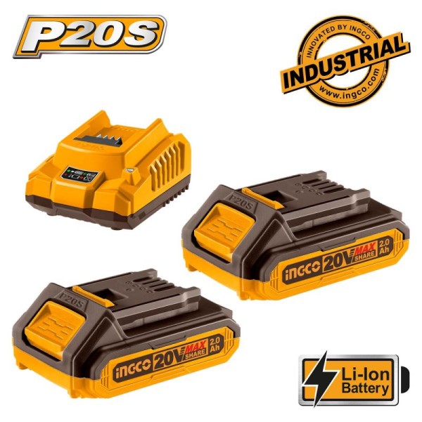 ΜΠΑΤΑΡΙΕΣ 2 ΤΜΧ 20V 2.0Ah + ΦΟΡΤΙΣΤΗΣ 2Α + ΒΑΛΙΤΣΑ ΣΕΤ 3 ΤΜΧ ΕΡΓΑΛΕΙΑ ΜΠΑΤΑΡΙΕΣ 2 ΤΜΧ 20V 2.0Ah + ΦΟΡΤΙΣΤΗΣ 2Α + ΒΑΛΙΤΣΑ ΣΕΤ 3 ΤΜΧ ΕΡΓΑΛΕΙΑ