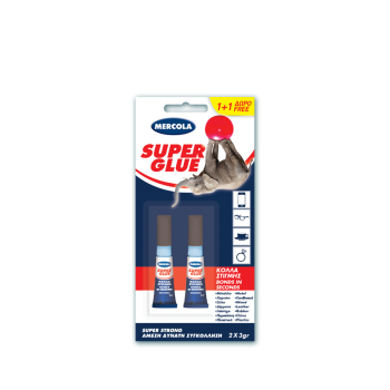 SUPER GLUE ΚΟΛΛΑ ΣΤΙΓΜΗΣ BLISTER 2X3gr ΣΙΔΗΡΙΚΑ SUPER GLUE ΚΟΛΛΑ ΣΤΙΓΜΗΣ BLISTER 2X3gr ΣΙΔΗΡΙΚΑ