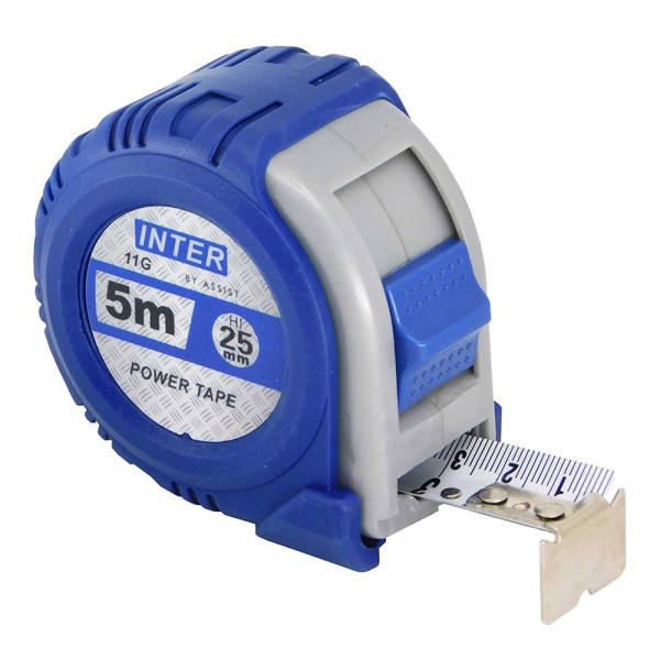 ΜΕΤΡΟΤΑΙΝΙΑ INTER ΜΕ ΛΑΣΤΙΧΕΝΙΑ ΕΠΙΚΑΛΥΨΗ 5,5Μχ25 ΕΡΓΑΛΕΙΑ