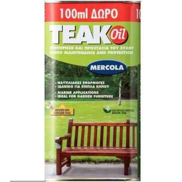 TEAK OIL 900ML+100ML ΒΕΡΝΙΚΙΑ-ΧΡΩΜΑΤΑ