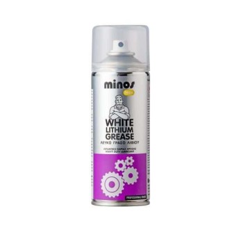 MINOS TECH WHITE LITHIUM GREASE SPRAY 400ml ΕΡΓΑΛΕΙΑ