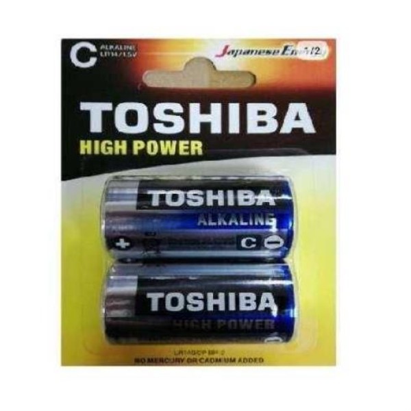 ΜΠΑΤΑΡΙΕΣ ΑΛΚΑΛ. C HIGHPOWER TOSHIBA LR14GCP BP-2 BLISTER(2ΤΕΜ.) ΕΡΓΑΛΕΙΑ