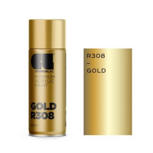 SPRAY COSMOS R308 BRIGHT GOLD 400ml ΕΡΓΑΛΕΙΑ