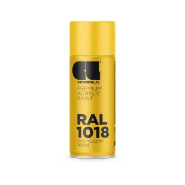 SPRAY COSMOS RAL 1018 ZINC YELLOW N313 400ml ΕΡΓΑΛΕΙΑ