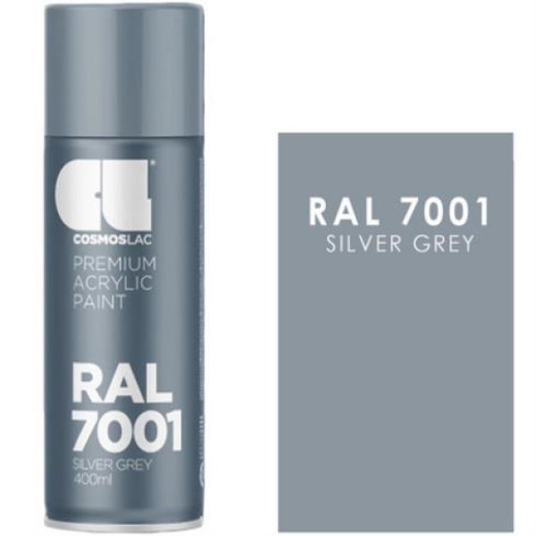 SPRAY COSMOS RAL 7001 SILVER GREY N411 400ml ΕΡΓΑΛΕΙΑ