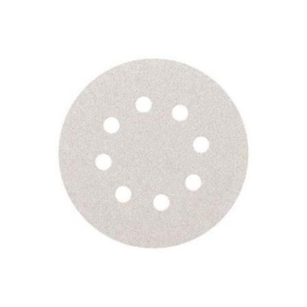 ΛΕΥΚΟ VELCRO P100 Φ125mm 8 ΤΡΥΠΕΣ ΣΙΔΗΡΙΚΑ