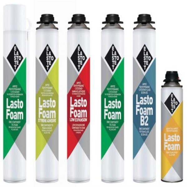 ΑΦΡΟΣ ΠΟΛΟΥΥΡΕΘΑΝΗΣ ΧΑΜΗΛΗΣ ΔΙΟΓΚΩΣΗΣ 750ml ΠΙΣΤΟΛΙΟΥ LASTOFOAM ΣΙΔΗΡΙΚΑ